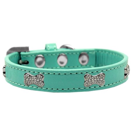 PET PAL Crystal Bone Premium Dog CollarAqua Size 18 PE831637